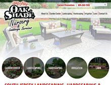 Tablet Screenshot of oakshade.com